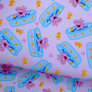 Pink Piggie 030 Canvas Fabric Sheet