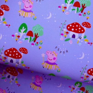 Pink Piggie 035 Canvas Fabric Sheet