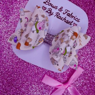 Pink Piggie 021 Hair Bow