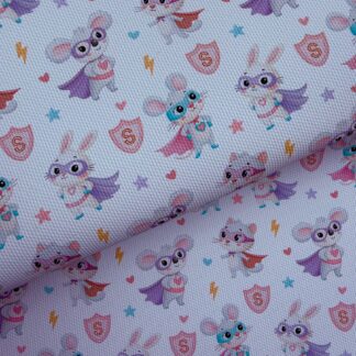 Super Animals 001 Canvas Fabric Sheet
