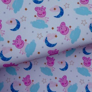 Pink Piggie 034 Canvas Fabric Sheet
