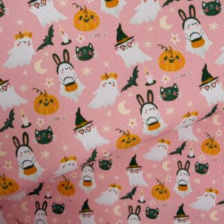 Cute Ghosts 004 Canvas Fabric Sheet