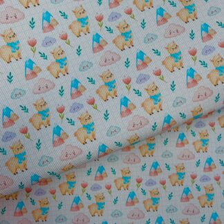 Llama 001 Canvas Fabric Sheet