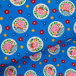 Pink Piggie 036 Canvas Fabric Sheet