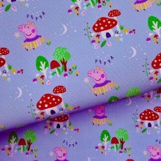 Pink Piggie 035 Canvas Fabric Sheet