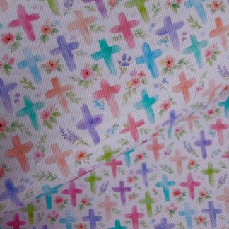 Watercolour Cross 001 Canvas Fabric Sheet