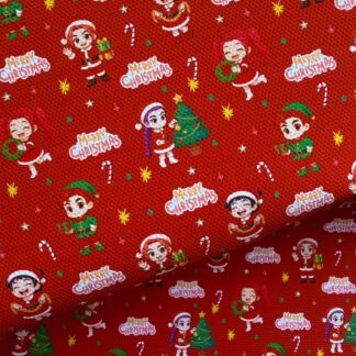 K Pop Christmas 008 Canvas Fabric Sheet