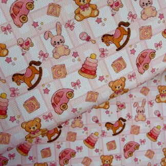 Vintage Nursery 001 Canvas Fabric Sheet