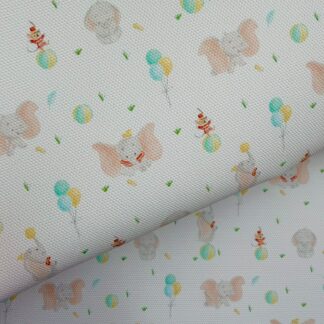 Disney Elephant 018 Canvas Fabric Sheet