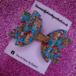 Pooh Christmas 003 Hair Bow