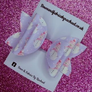Snowmen 002 Hair Bow
