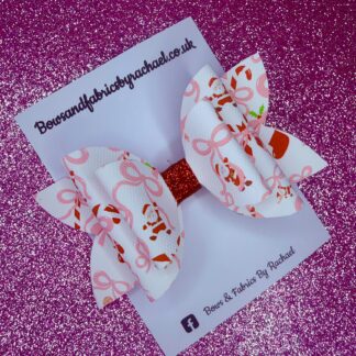 Pink Christmas 005 Hair Bow