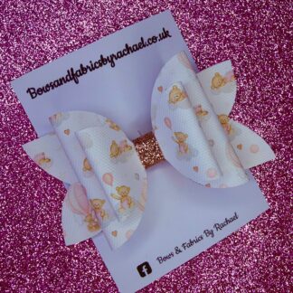 Baby Pink Bear 001 Hair Bow