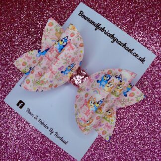 Blue Dog 065 Hair Bow