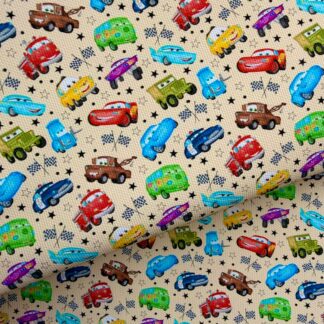 Cars 010 Canvas Fabric Sheet