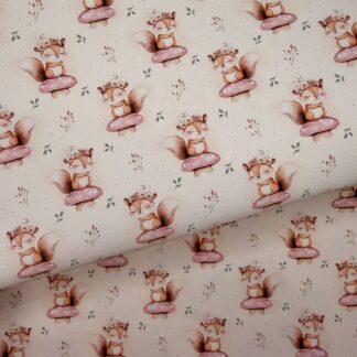 Squirrel 001 Canvas Fabric Sheet