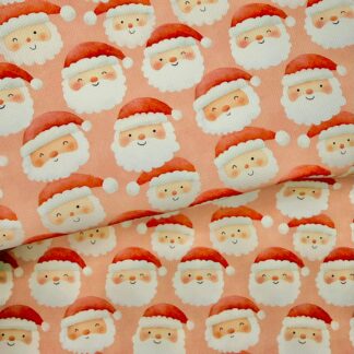 Santa 001 Canvas Fabric Sheet