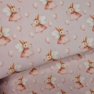 Bunny Fairy 001 Canvas Fabric Sheet