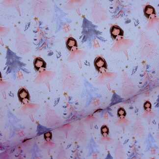Cute Christmas 001 Canvas Fabric Sheet