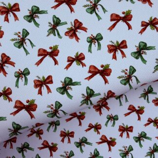 Christmas Bows 002 Canvas Fabric Sheet