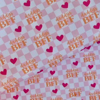Daddys BFF 001 Canvas Fabric Sheet