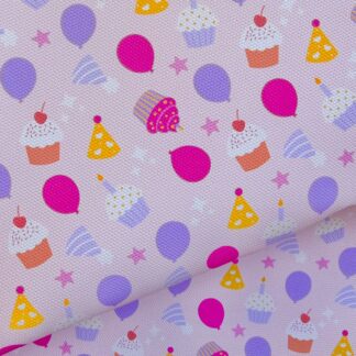 Birthday 002 Canvas Fabric Sheet