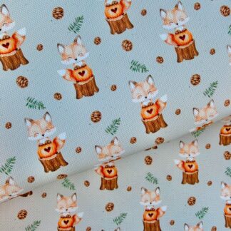 Fox 001 Canvas Fabric Sheet