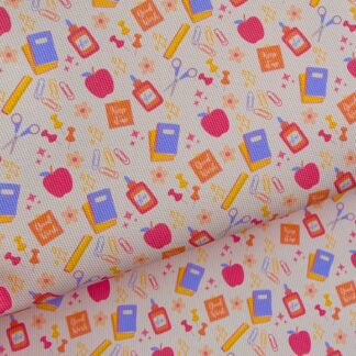 School 004 Canvas Fabric Sheet