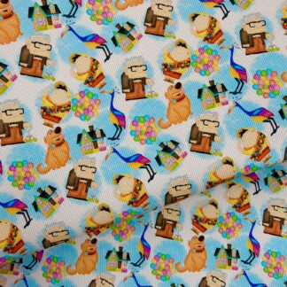 Pixar Movies 025 Canvas Fabric Sheet