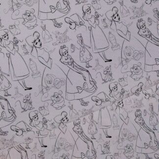 Glass Slipper 004 Canvas Fabric Sheet