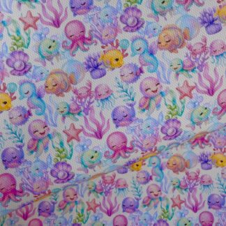 Ocean Friends 006 Canvas Fabric Sheet