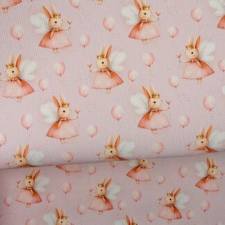 Bunny Fairy 001 Canvas Fabric Sheet