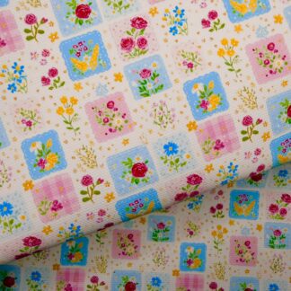 Flowers 004 Canvas Fabric Sheet