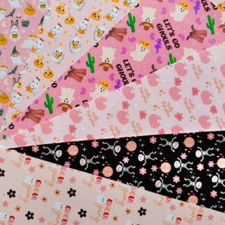 Halloween Pink Canvas Sheet Bundle