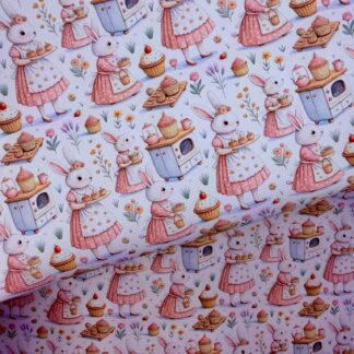 Sweet Bunny 001 Canvas Fabric Sheet