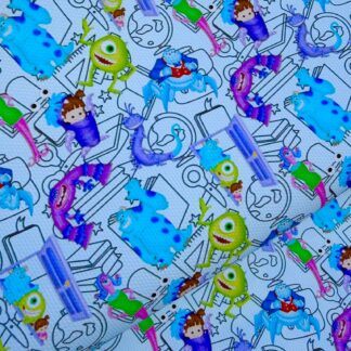 Monsters 003 Canvas Fabric Sheet