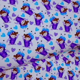 Monsters 004 Canvas Fabric Sheet