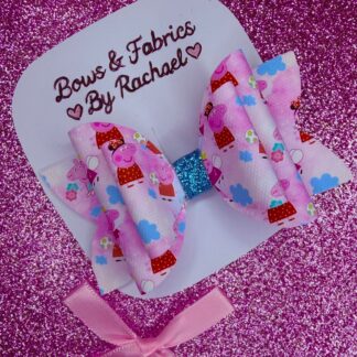 Pink Piggie 005 Hair Bow
