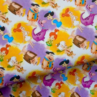 Yabba Dabba 001 Canvas Fabric Sheet