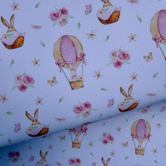 Cute Bunny 001 Canvas Fabric Sheet