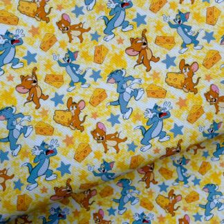 Cat & Mouse 001 Canvas Fabric Sheet