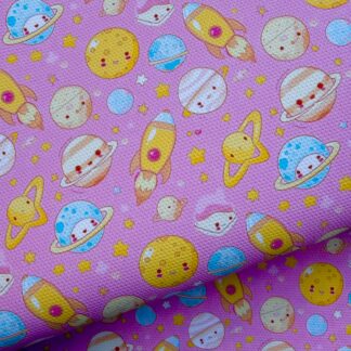 Cute Space 002 Canvas Fabric Sheet