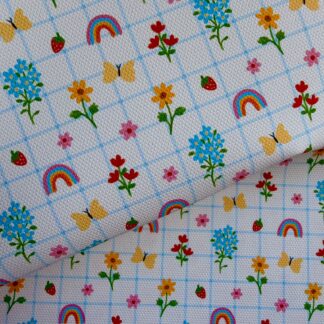 Flowers 070 Canvas Fabric Sheet