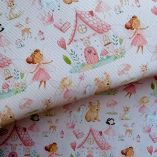 Fairy Garden 002 Canvas Fabric Sheet