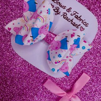 Pink Piggie 006 Hair Bow