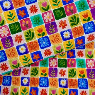 Flowers 008 Canvas Fabric Sheet