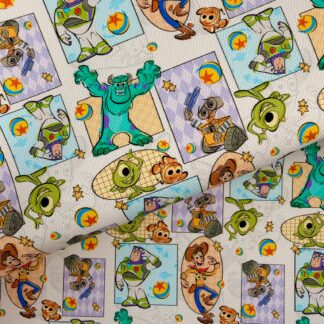 Pixar Movies 100 Canvas Fabric Sheet
