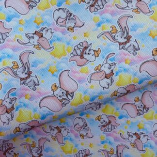 Disney Elephant 014 Canvas Fabric Sheet