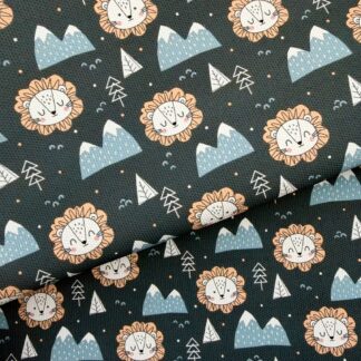 Lion 001 Canvas Fabric Sheet