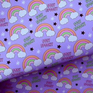 Halloween Rainbow 002 Canvas Fabric Sheet